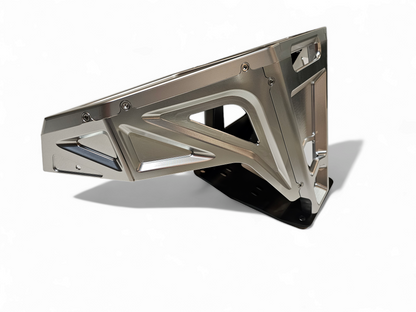 2022-2025 Polaris RZR Pro R/ Turbo R Machined Billet Front Winch Bumper (Clear Anodize)