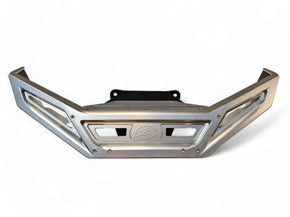 2022-2025 Polaris RZR Pro R/ Turbo R Machined Billet Front Winch Bumper (Clear Anodize)