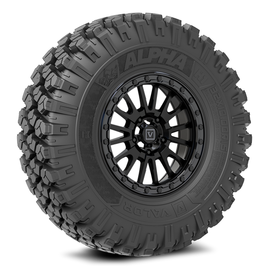 Alpha on 15x7 V16 SB UTV Wheel and Tire Kit
