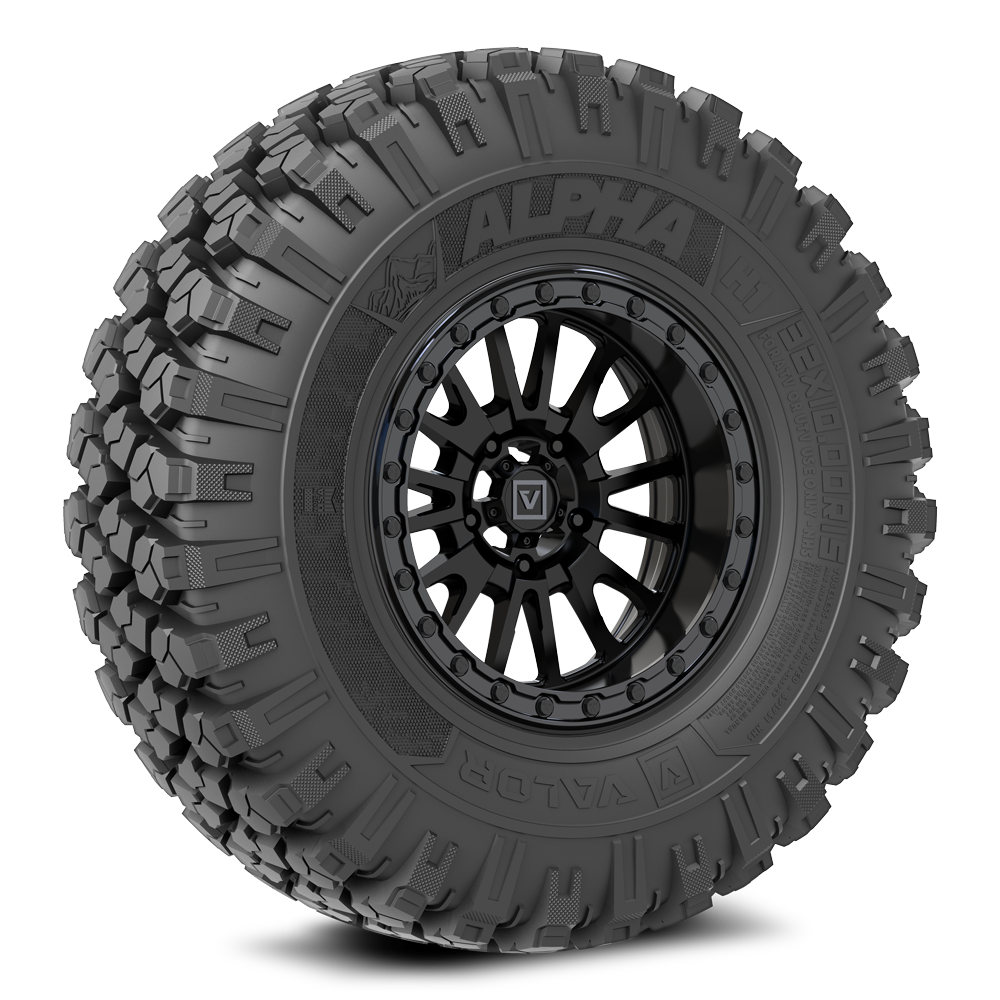 Alpha on 15x8 V16 SB UTV Wheel and Tire Kit