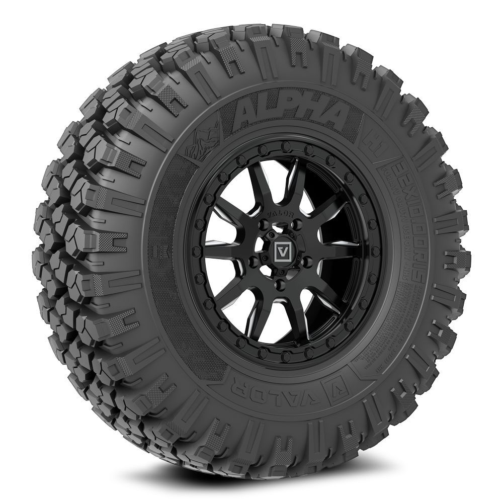Alpha on 15x7 V15 SB UTV Wheel and Tire Kit