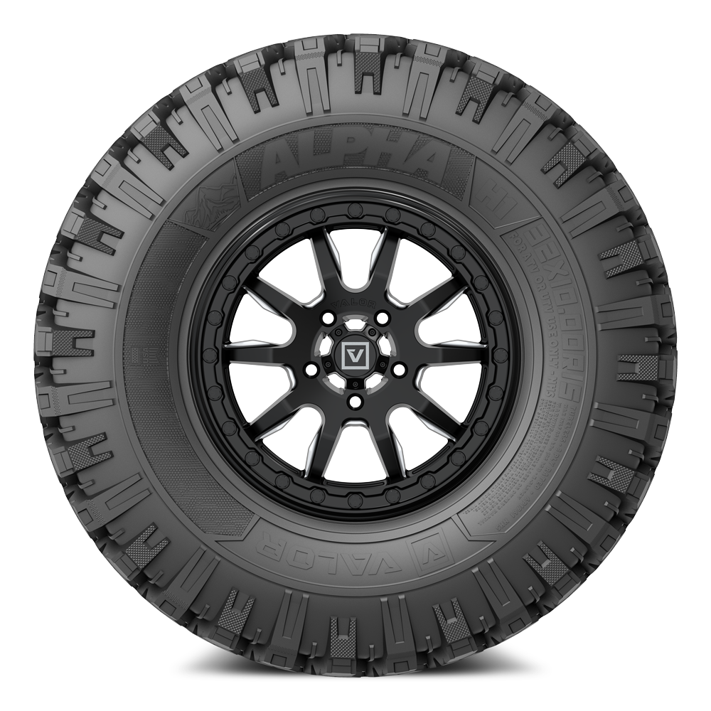 Alpha on 15x7 V15 SB UTV Wheel and Tire Kit