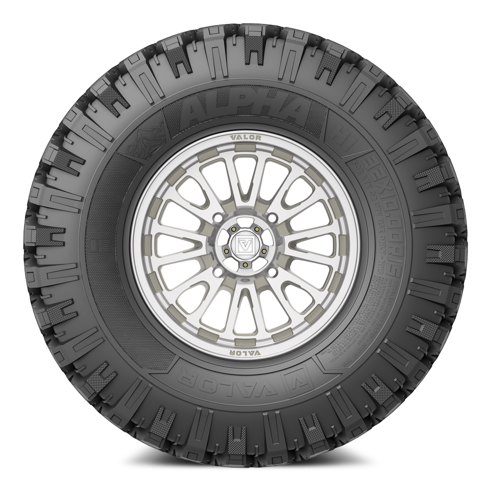 Alpha on 15x7 V14 RM UTV Wheel and Tire Kit