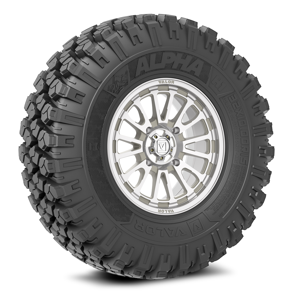 Alpha on 15x7 V14 RM UTV Wheel and Tire Kit